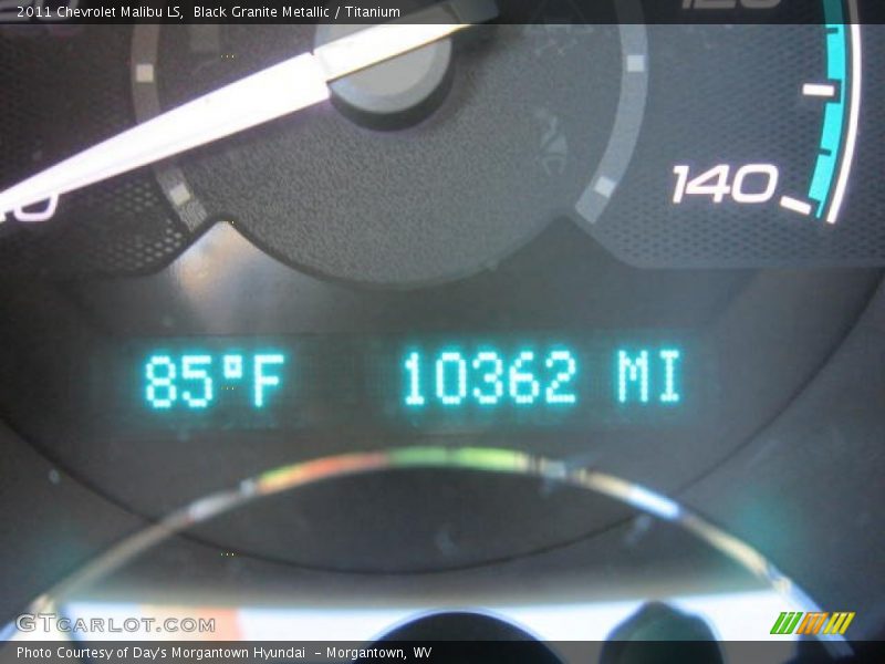 Black Granite Metallic / Titanium 2011 Chevrolet Malibu LS