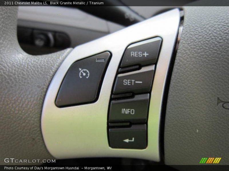 Black Granite Metallic / Titanium 2011 Chevrolet Malibu LS