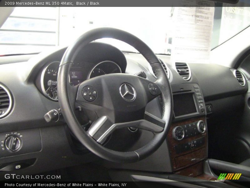 Black / Black 2009 Mercedes-Benz ML 350 4Matic