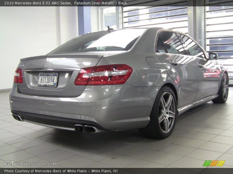 Palladium Silver Metallic / Black 2010 Mercedes-Benz E 63 AMG Sedan