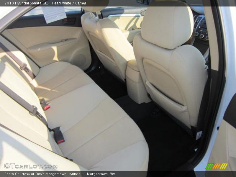Pearl White / Camel 2010 Hyundai Sonata GLS