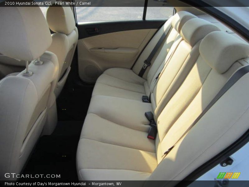 Pearl White / Camel 2010 Hyundai Sonata GLS