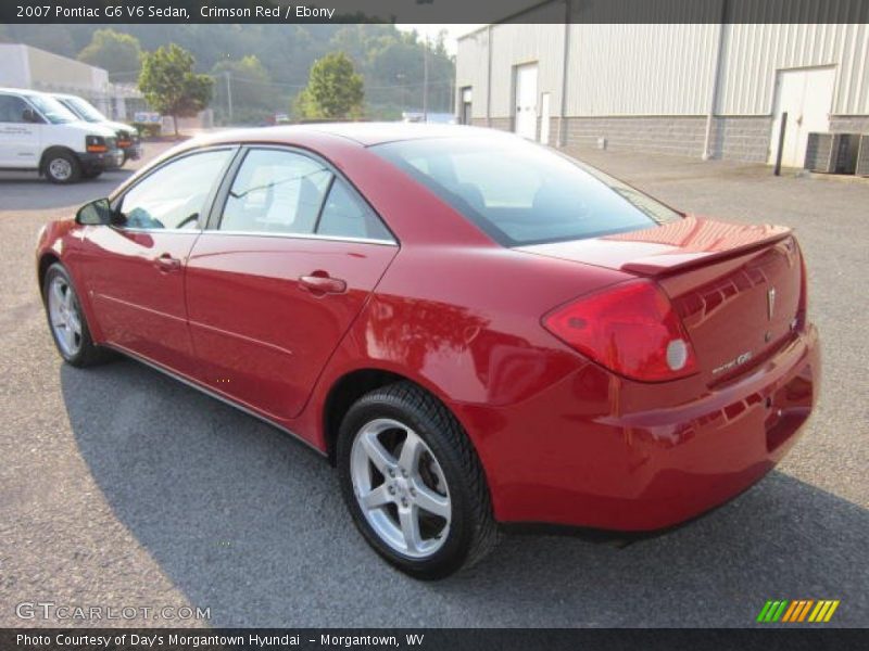 Crimson Red / Ebony 2007 Pontiac G6 V6 Sedan
