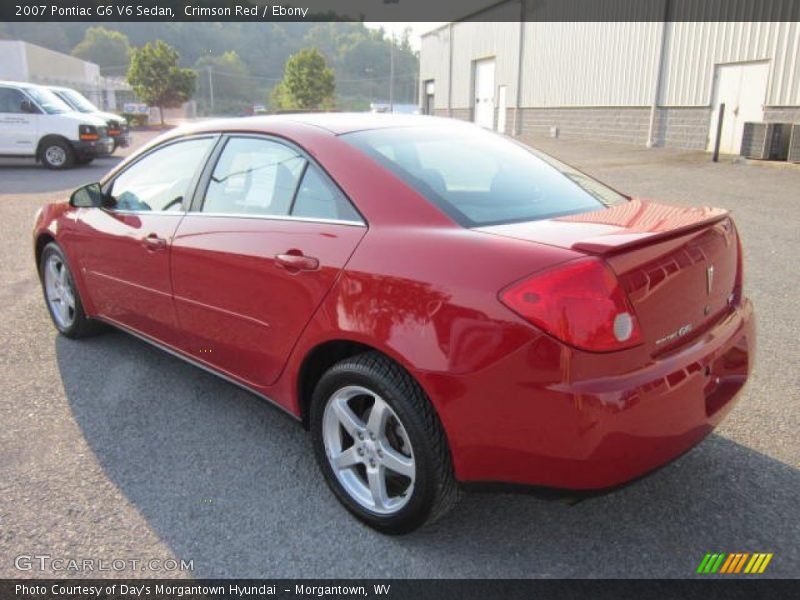 Crimson Red / Ebony 2007 Pontiac G6 V6 Sedan