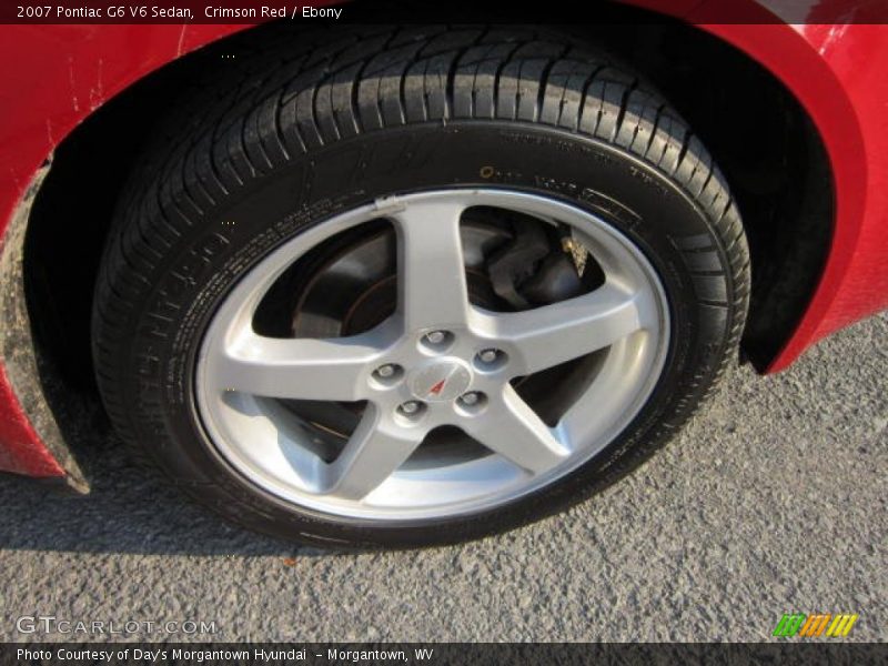 Crimson Red / Ebony 2007 Pontiac G6 V6 Sedan