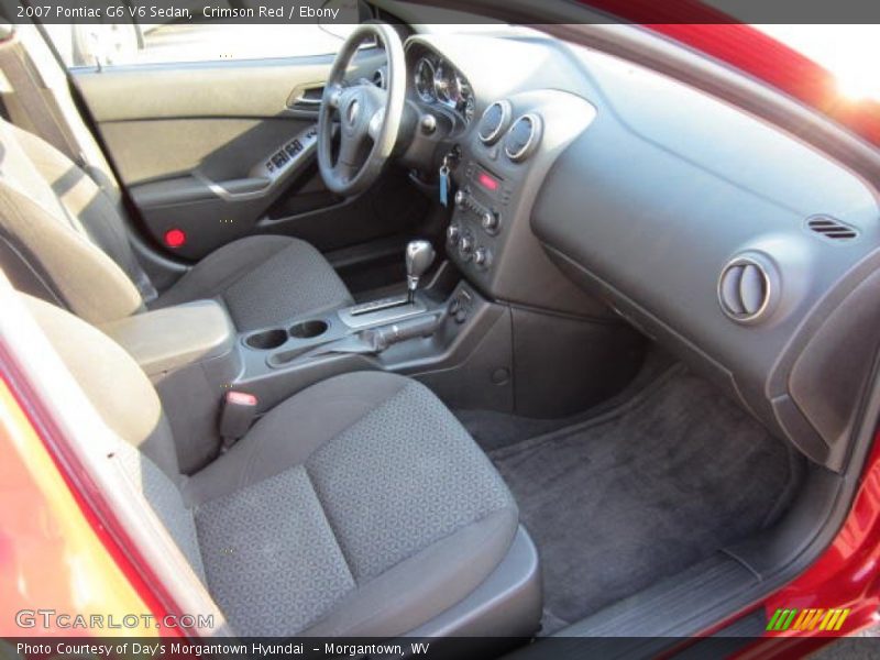 Crimson Red / Ebony 2007 Pontiac G6 V6 Sedan