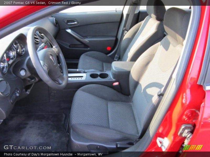 Crimson Red / Ebony 2007 Pontiac G6 V6 Sedan
