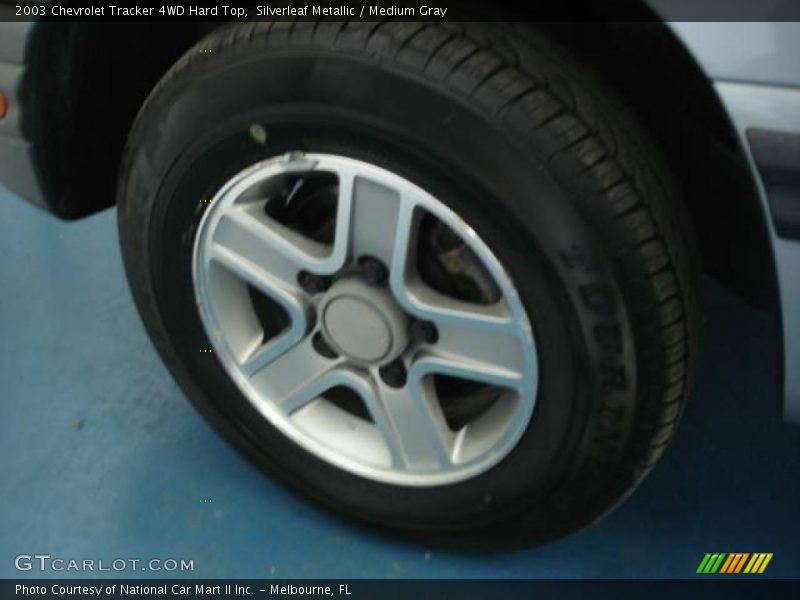 Silverleaf Metallic / Medium Gray 2003 Chevrolet Tracker 4WD Hard Top