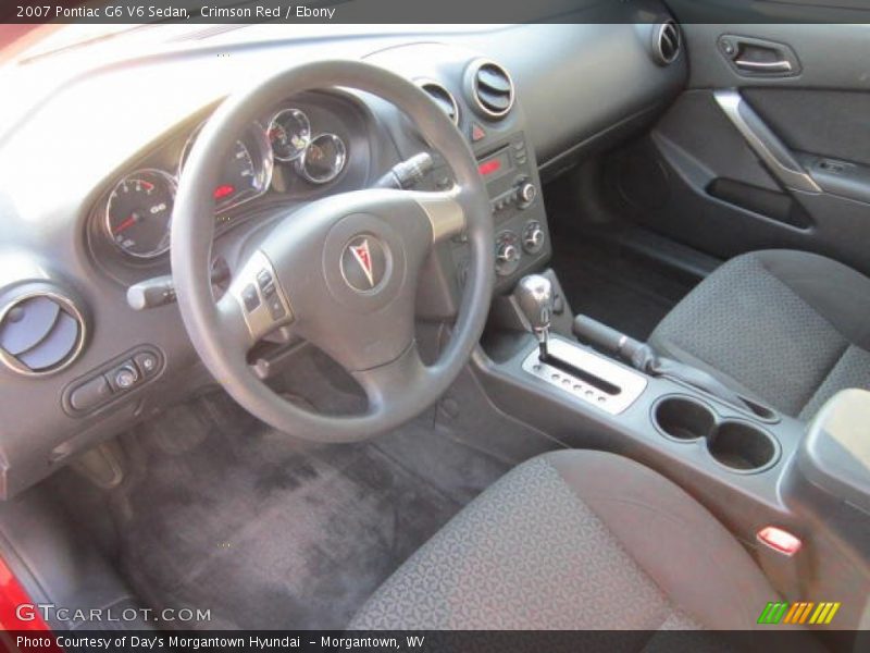 Crimson Red / Ebony 2007 Pontiac G6 V6 Sedan