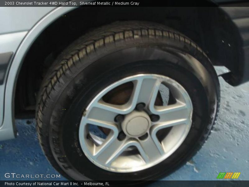 Silverleaf Metallic / Medium Gray 2003 Chevrolet Tracker 4WD Hard Top