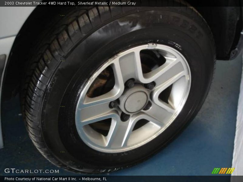 Silverleaf Metallic / Medium Gray 2003 Chevrolet Tracker 4WD Hard Top