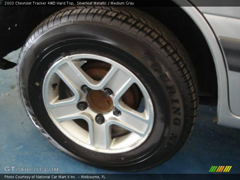 Silverleaf Metallic / Medium Gray 2003 Chevrolet Tracker 4WD Hard Top