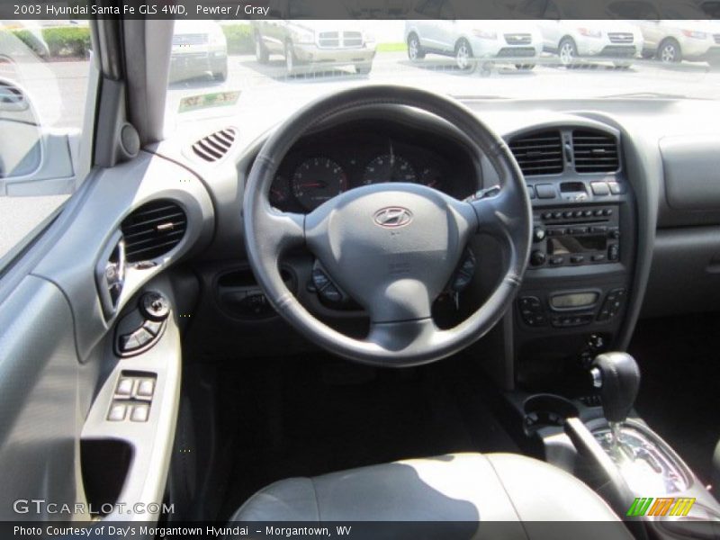 Pewter / Gray 2003 Hyundai Santa Fe GLS 4WD