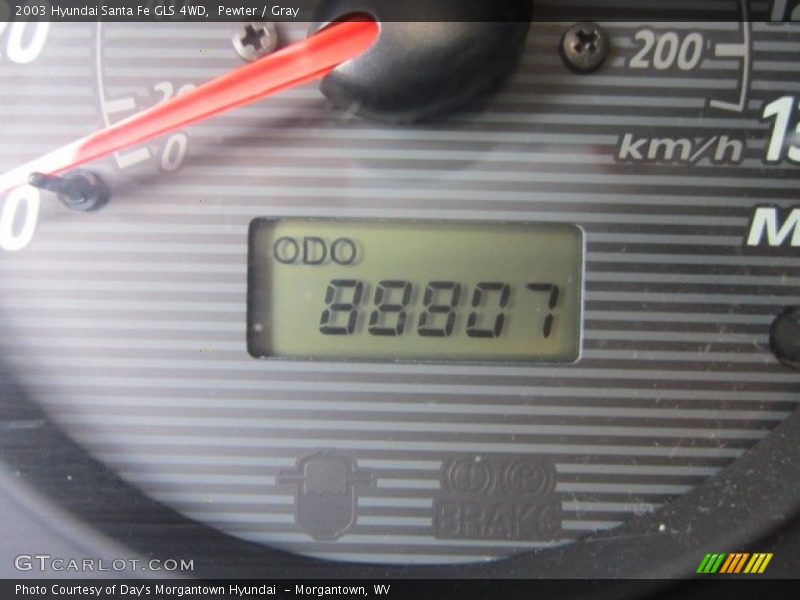Pewter / Gray 2003 Hyundai Santa Fe GLS 4WD