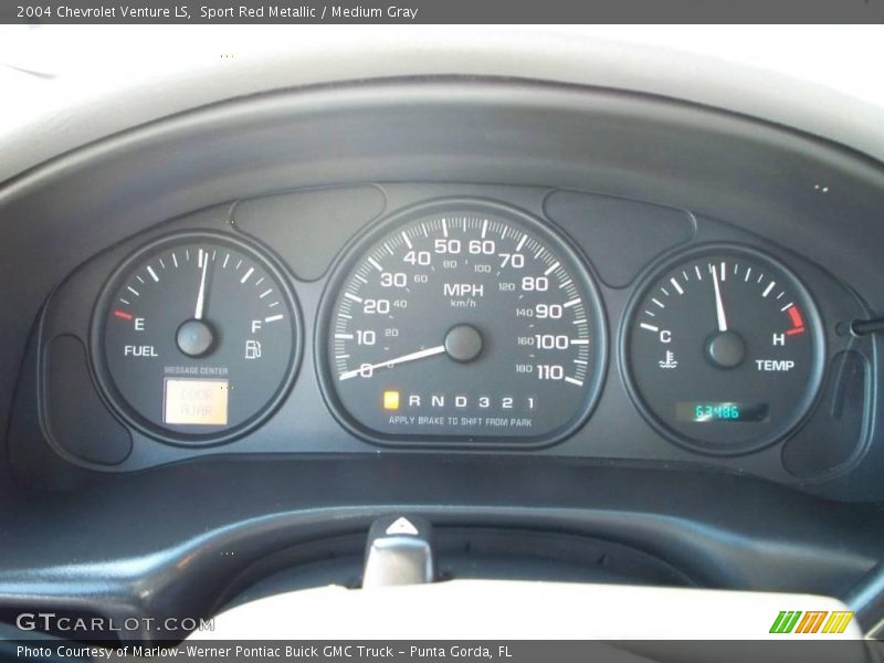 Sport Red Metallic / Medium Gray 2004 Chevrolet Venture LS