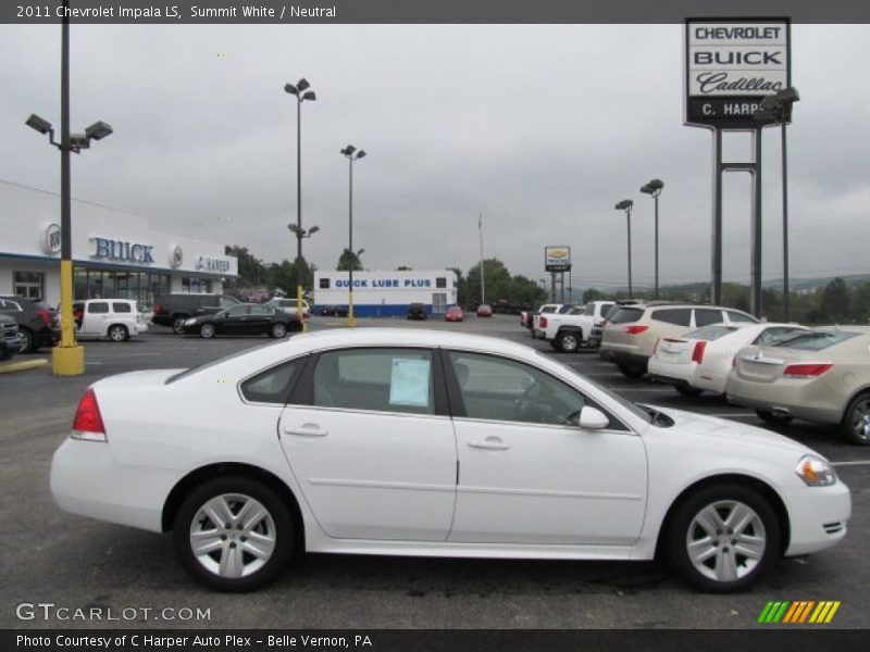 Summit White / Neutral 2011 Chevrolet Impala LS