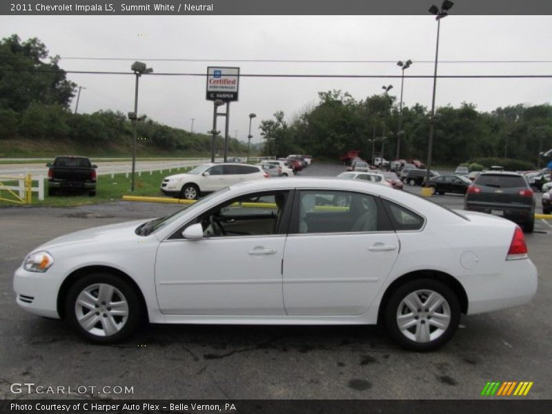 Summit White / Neutral 2011 Chevrolet Impala LS