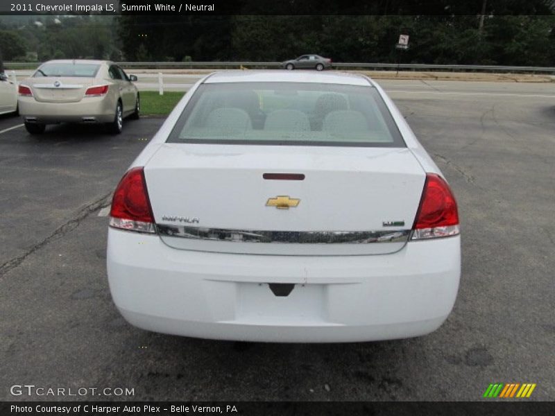 Summit White / Neutral 2011 Chevrolet Impala LS