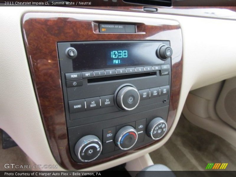 Summit White / Neutral 2011 Chevrolet Impala LS