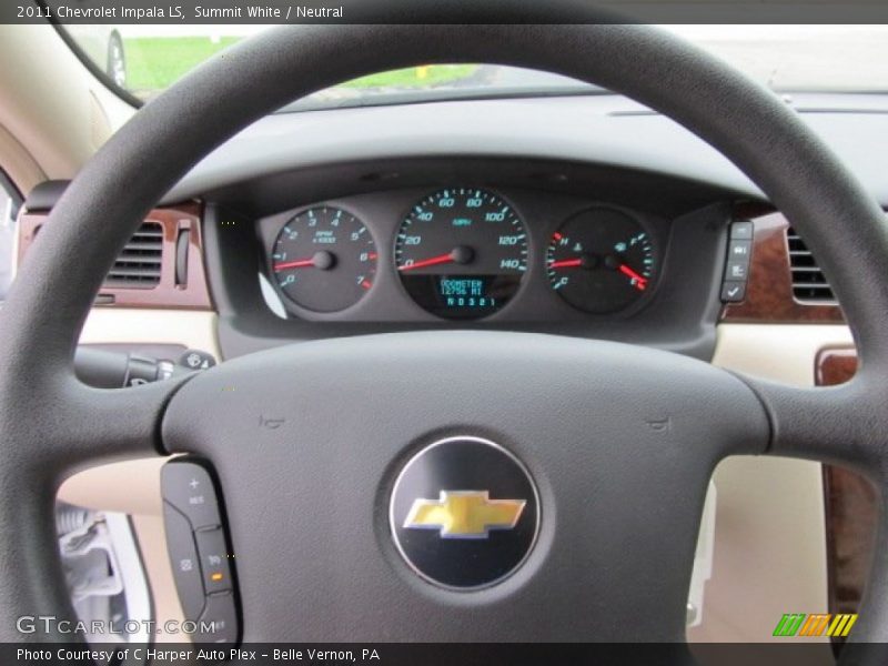 Summit White / Neutral 2011 Chevrolet Impala LS