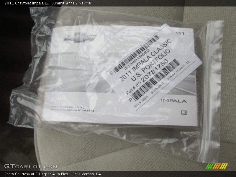 Summit White / Neutral 2011 Chevrolet Impala LS
