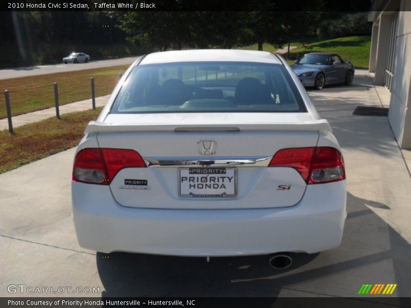 Taffeta White / Black 2010 Honda Civic Si Sedan