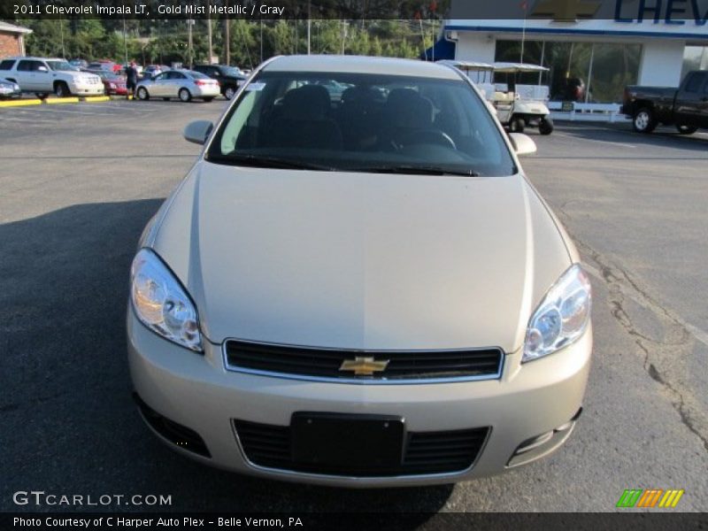 Gold Mist Metallic / Gray 2011 Chevrolet Impala LT