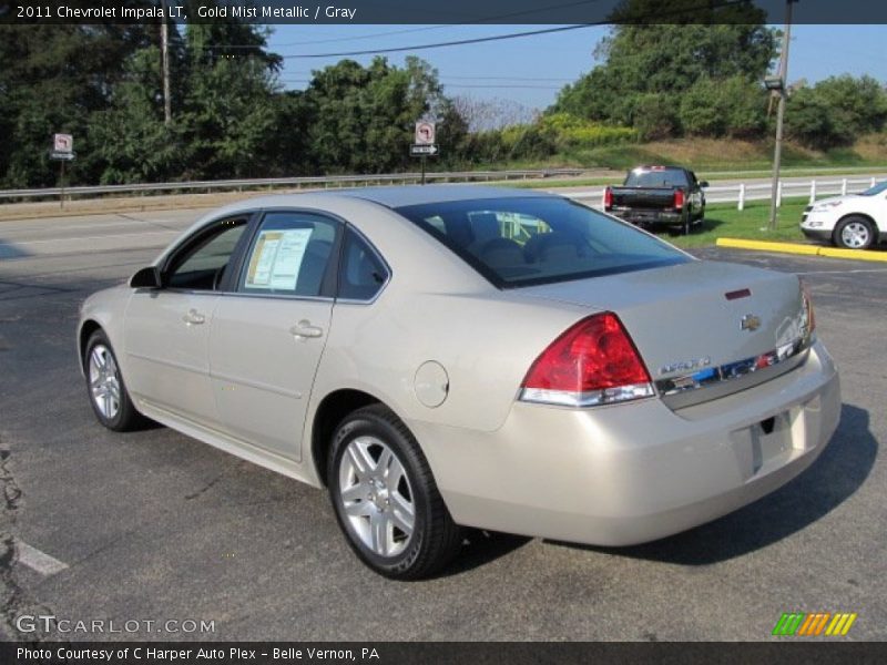Gold Mist Metallic / Gray 2011 Chevrolet Impala LT