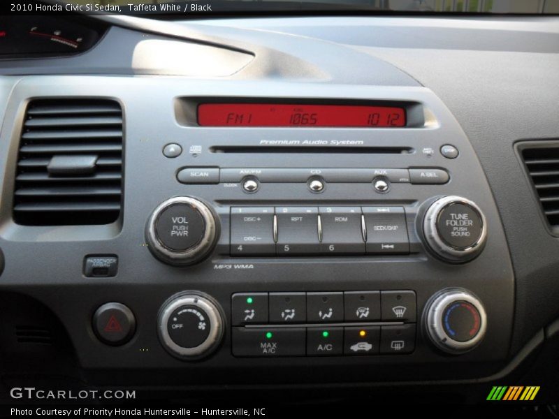 Taffeta White / Black 2010 Honda Civic Si Sedan