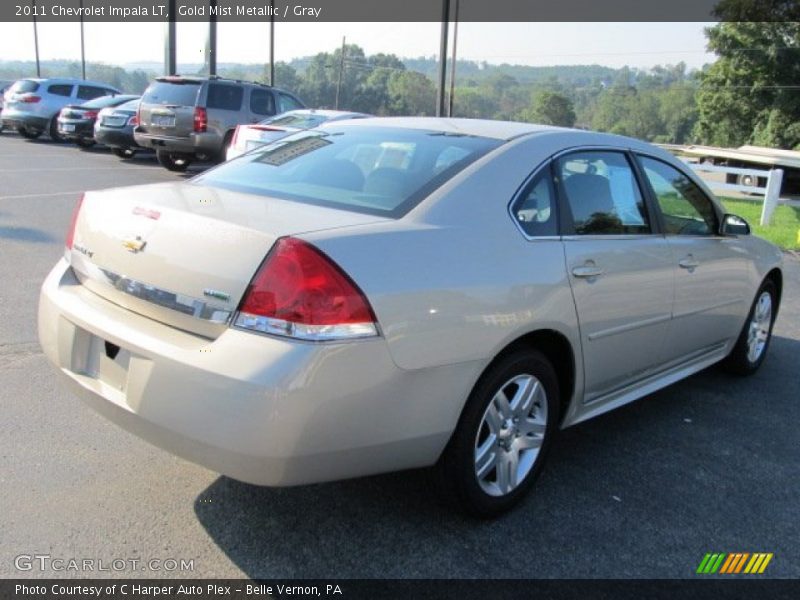 Gold Mist Metallic / Gray 2011 Chevrolet Impala LT
