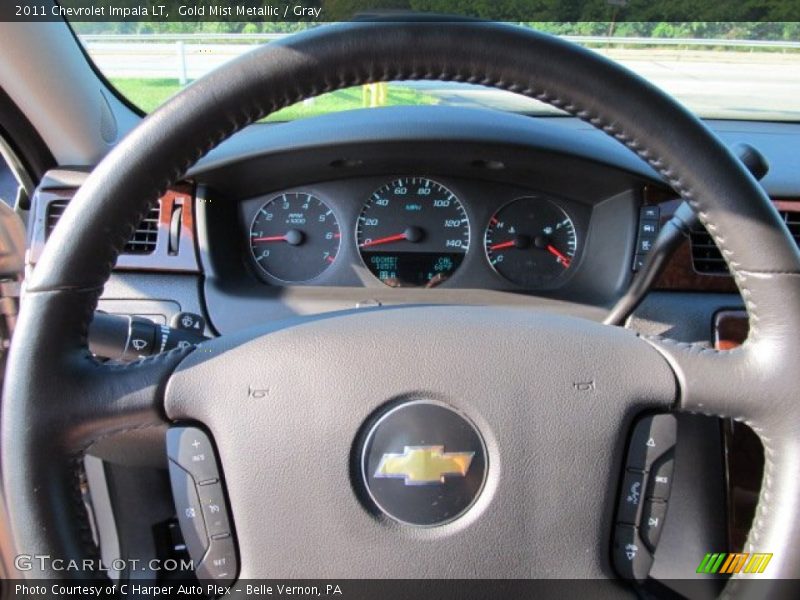 Gold Mist Metallic / Gray 2011 Chevrolet Impala LT