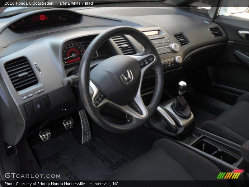Taffeta White / Black 2010 Honda Civic Si Sedan