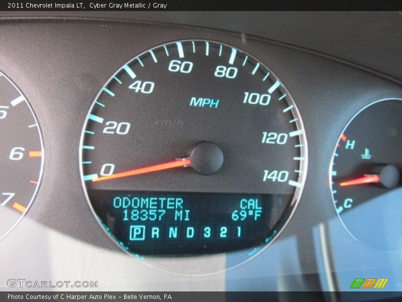 Cyber Gray Metallic / Gray 2011 Chevrolet Impala LT