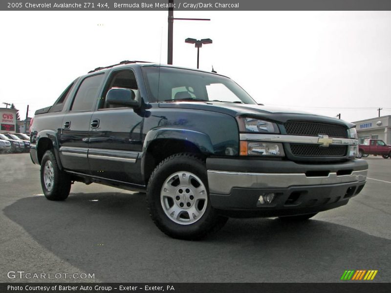 Bermuda Blue Metallic / Gray/Dark Charcoal 2005 Chevrolet Avalanche Z71 4x4