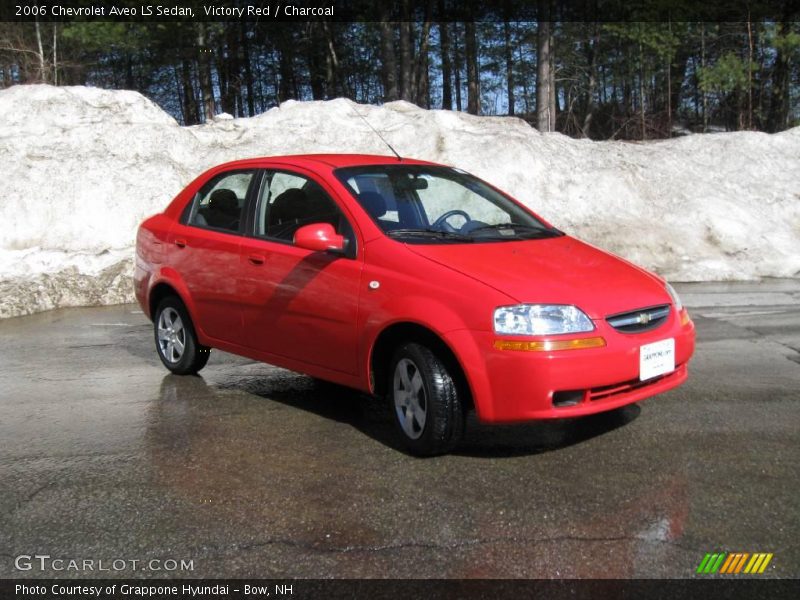 Victory Red / Charcoal 2006 Chevrolet Aveo LS Sedan