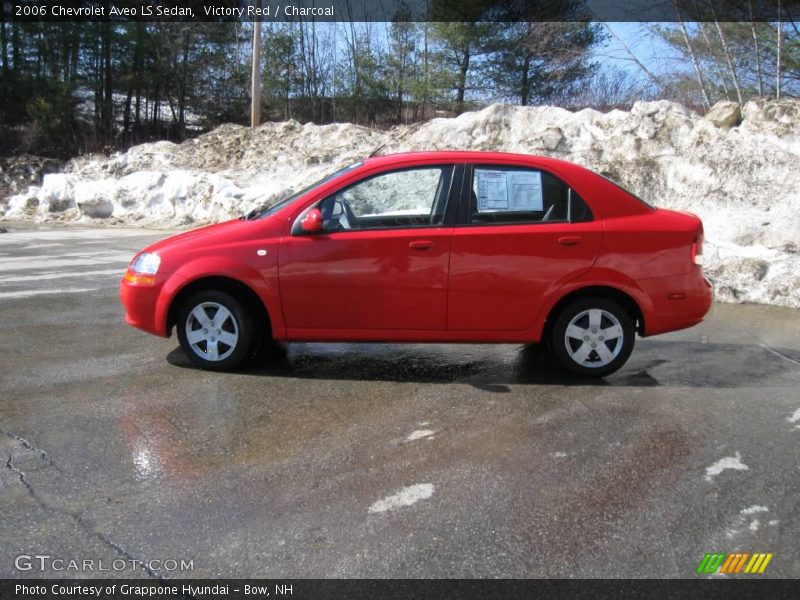 Victory Red / Charcoal 2006 Chevrolet Aveo LS Sedan
