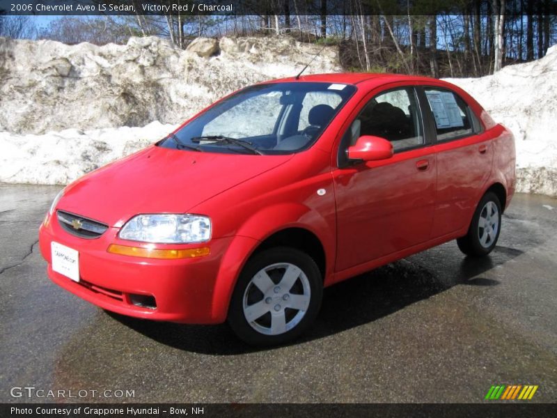 Victory Red / Charcoal 2006 Chevrolet Aveo LS Sedan