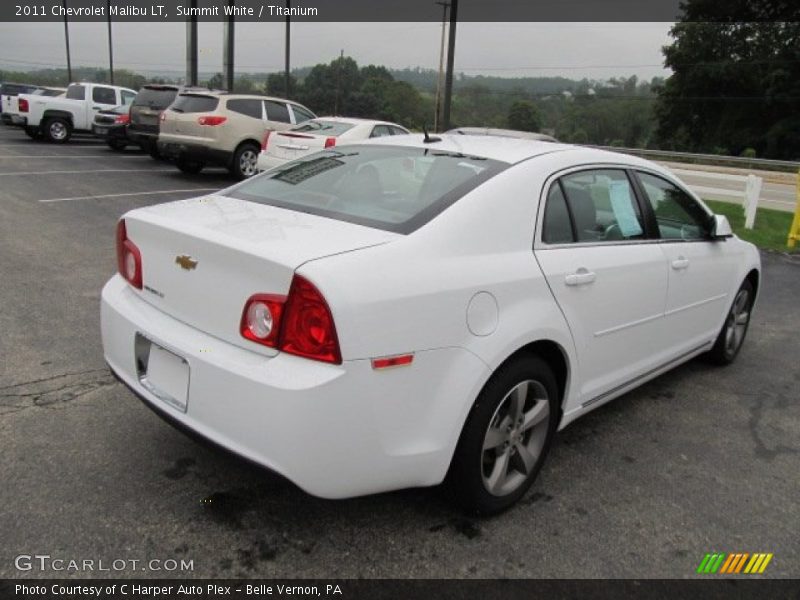 Summit White / Titanium 2011 Chevrolet Malibu LT