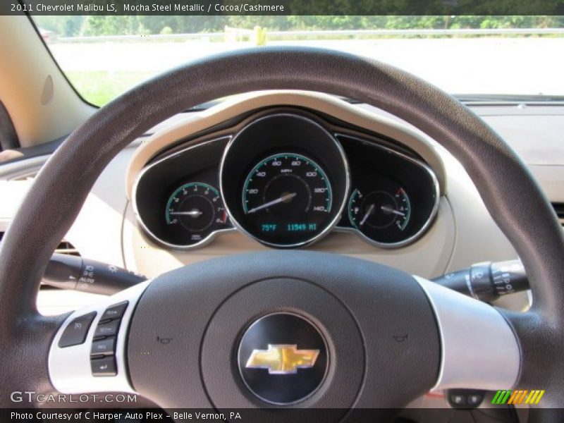Mocha Steel Metallic / Cocoa/Cashmere 2011 Chevrolet Malibu LS