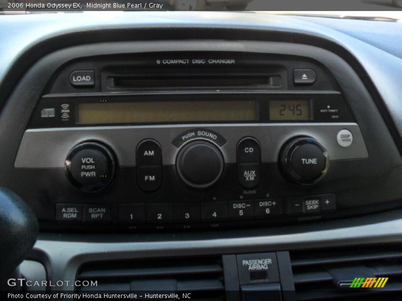 Midnight Blue Pearl / Gray 2006 Honda Odyssey EX