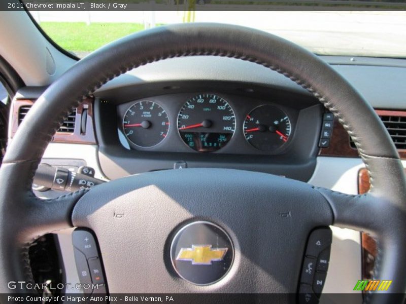 Black / Gray 2011 Chevrolet Impala LT
