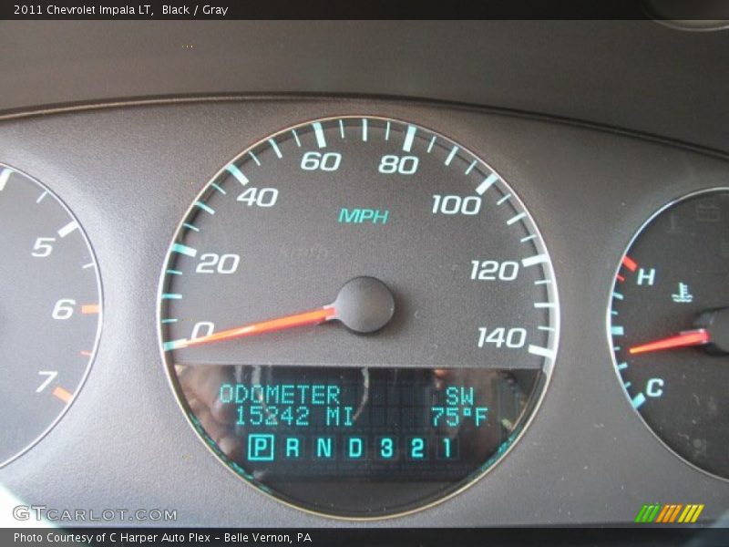 Black / Gray 2011 Chevrolet Impala LT