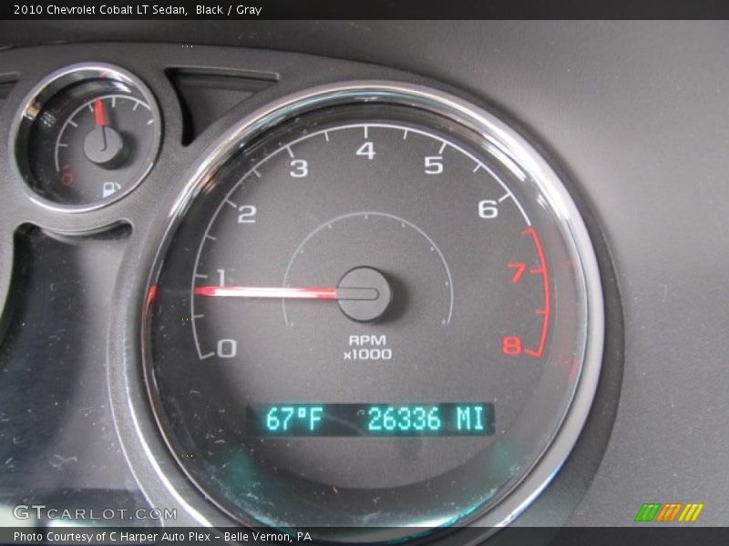 Black / Gray 2010 Chevrolet Cobalt LT Sedan