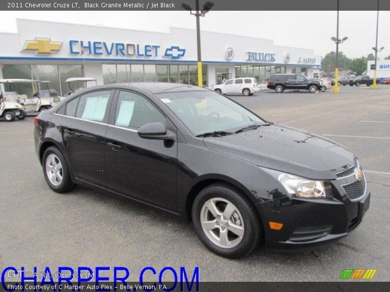 Black Granite Metallic / Jet Black 2011 Chevrolet Cruze LT