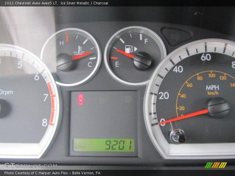 Ice Silver Metallic / Charcoal 2011 Chevrolet Aveo Aveo5 LT
