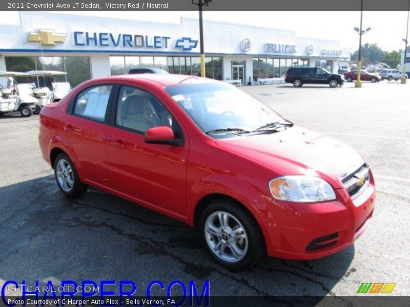 Victory Red / Neutral 2011 Chevrolet Aveo LT Sedan
