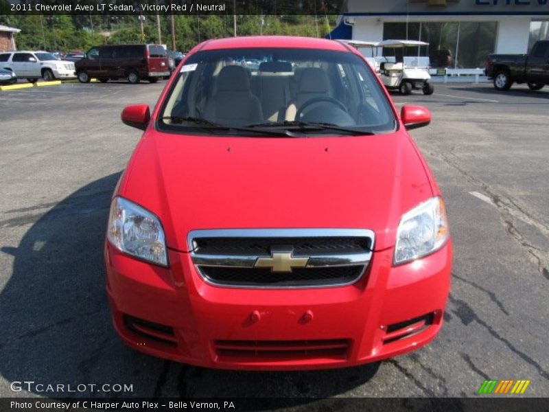 Victory Red / Neutral 2011 Chevrolet Aveo LT Sedan