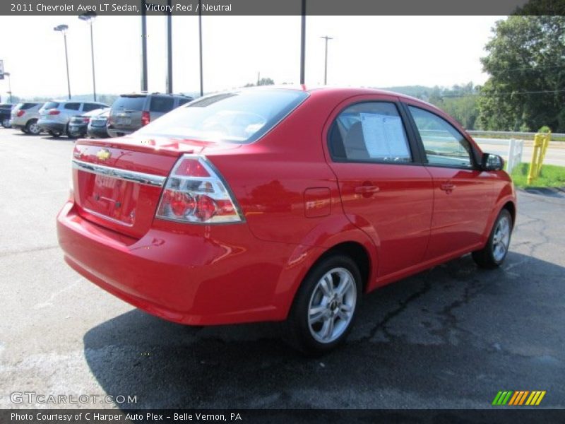 Victory Red / Neutral 2011 Chevrolet Aveo LT Sedan