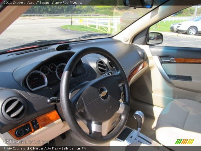 Victory Red / Neutral 2011 Chevrolet Aveo LT Sedan