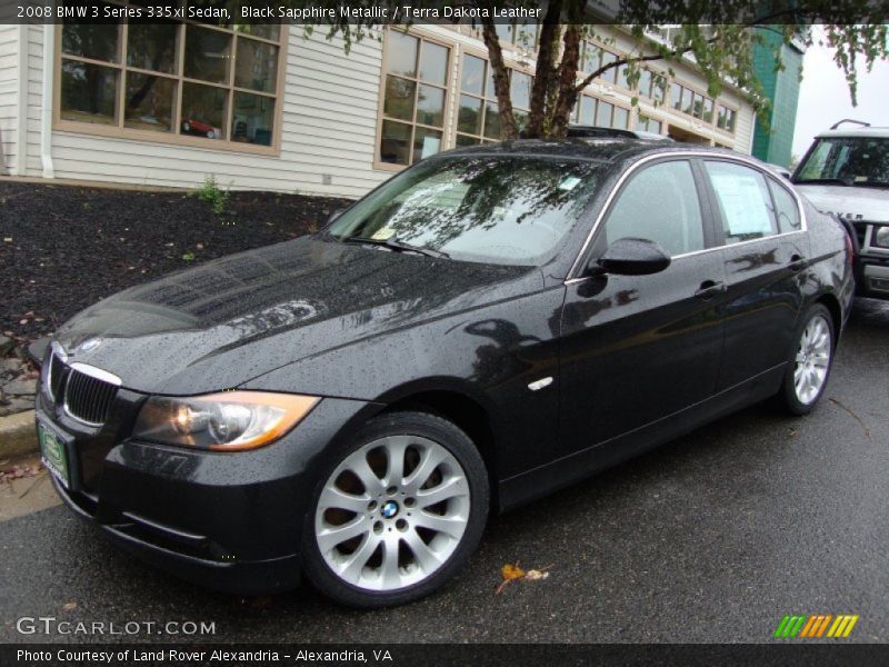 Black Sapphire Metallic / Terra Dakota Leather 2008 BMW 3 Series 335xi Sedan